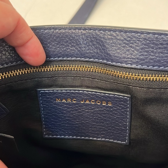 MARC JACOBS BLUE LEATHER CROSSBODY SADDLE BAG - Picture 10 of 16